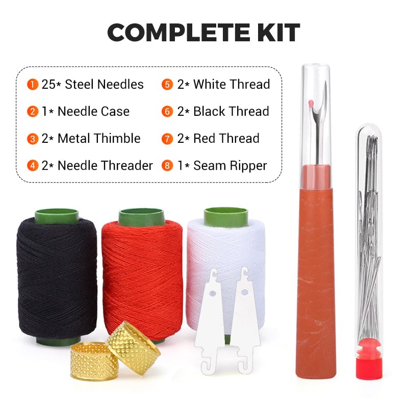 🪡Your Complete Stitching Survival Set! ✂️🧵🔥37Pcs Sewing Tool Set