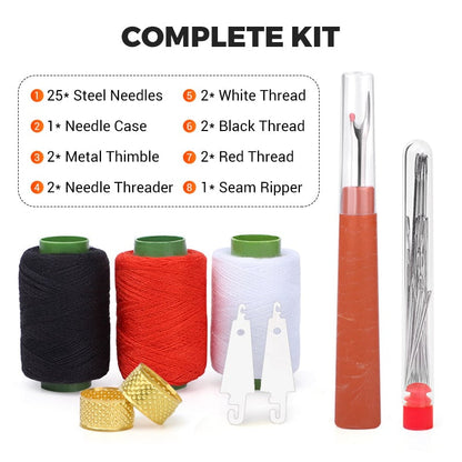 🪡Your Complete Stitching Survival Set! ✂️🧵🔥37Pcs Sewing Tool Set