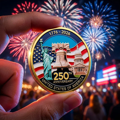✨9PCS USA 250th Anniversary Commemorative Coin Gift Set