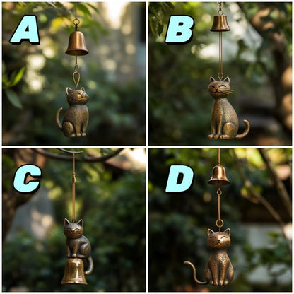 ✨LAST DAY ONLY 49% OFF🔥Handmade Retro Cat Wind Chime