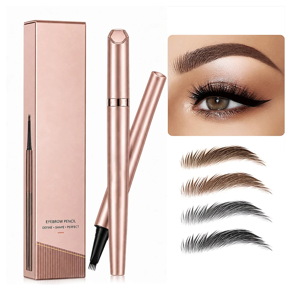 🖌️ Waterproof Micro-Fork Brow Pencil – Natural Hair-Like Brows