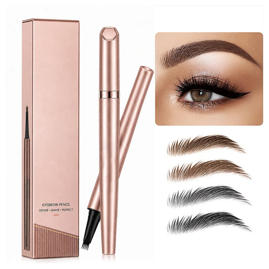 🖌️ Waterproof Micro-Fork Brow Pencil – Natural Hair-Like Brows