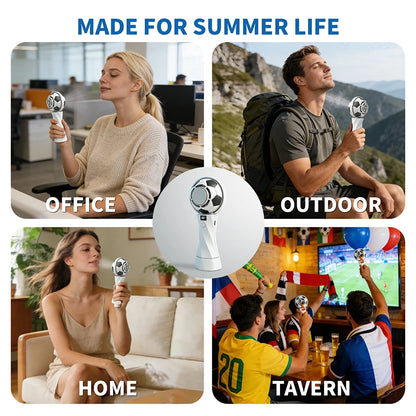 Football Fan Stylish Portable Fan⚽ – Ideal for Your Summer Life
