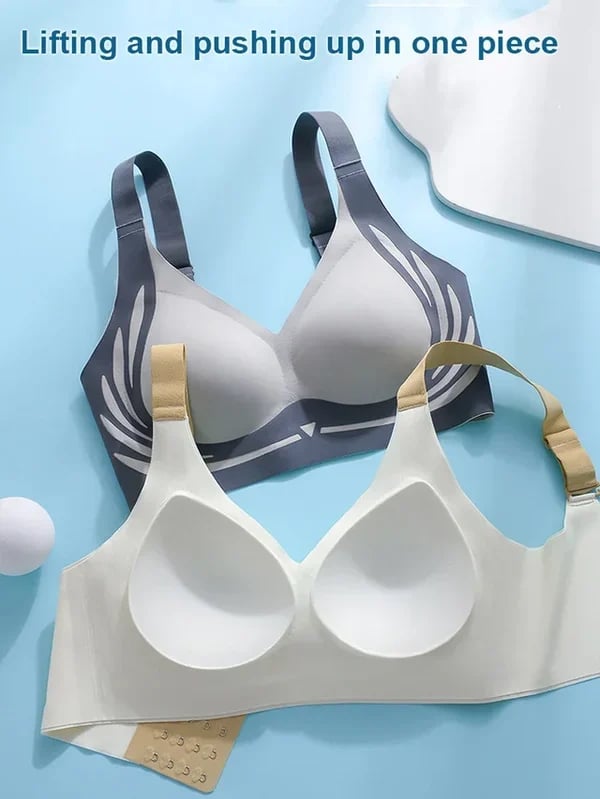 🎁Last Day 49% OFF🔥Super Gather Bra | Wireless Push-up Bra👍No More Sagging Breasts
