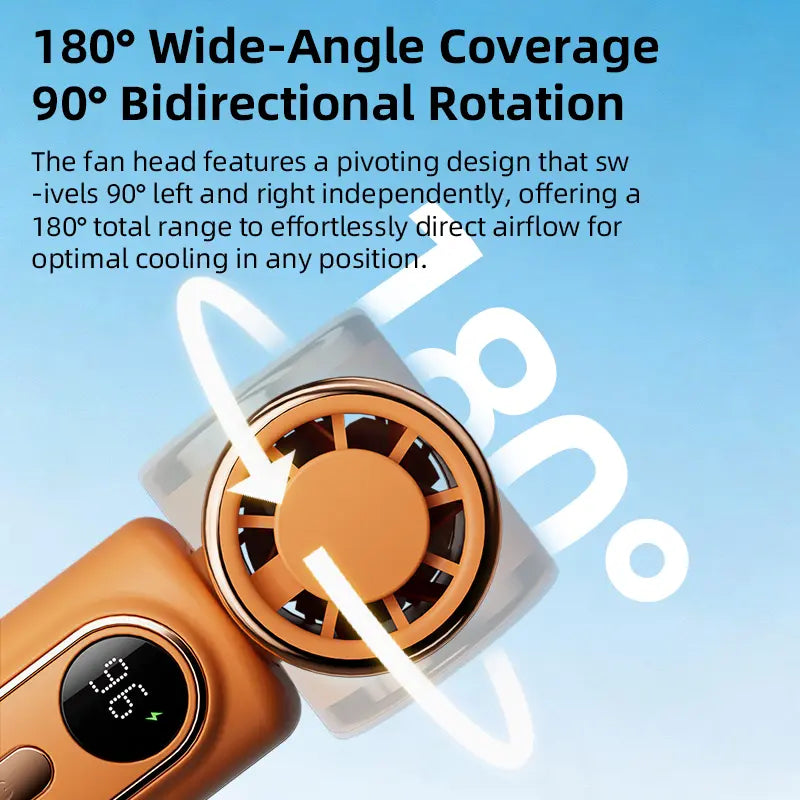 Portable 3-in-1 Clip Fan 3000mAh Rechargeable 5-Speed Adjustable Cooling Fan for Travel Office & Outdoor