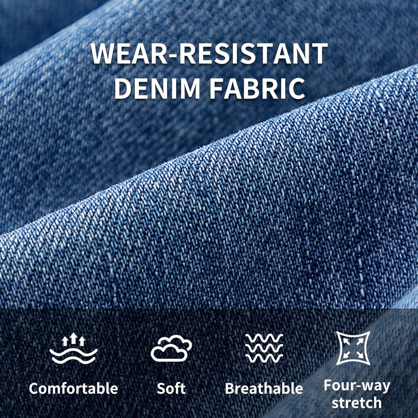 🏆LAST DAY SALE 49% OFF - Women's High-Waisted Washed Baggy Wide-Leg Stretchy Knit Jeans with Multiple Pockets – Comfortable Casual Denim