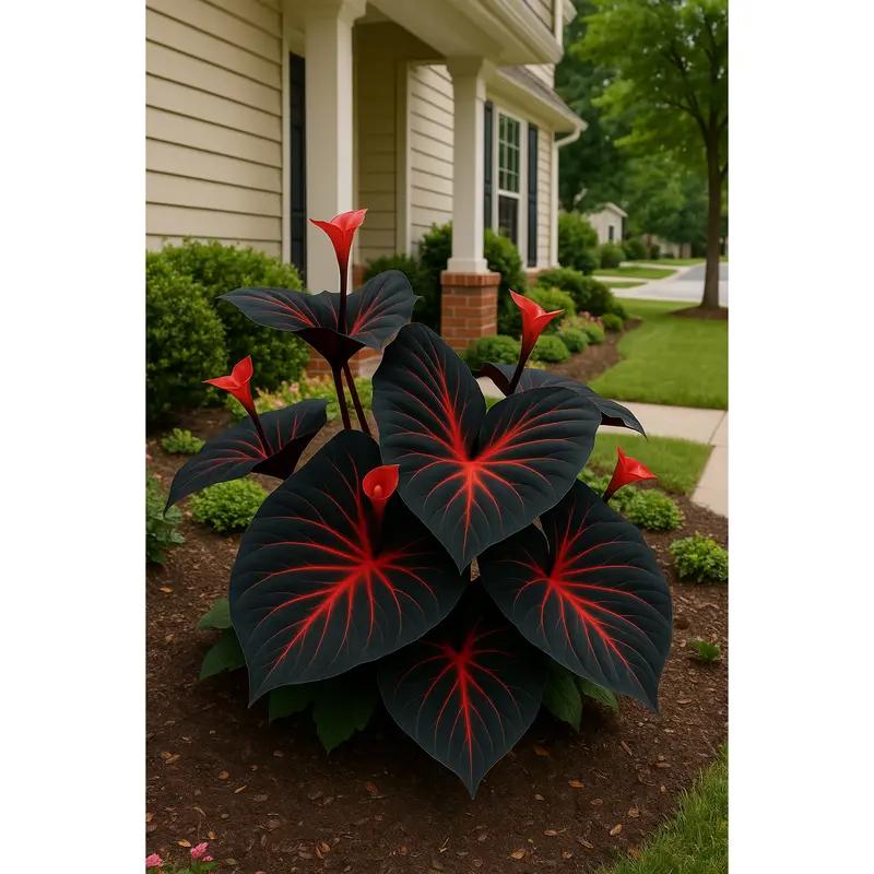 Royal Velvet-Giant Alocasia Bulbs🍃Transform Your Space with Tropical Majesty