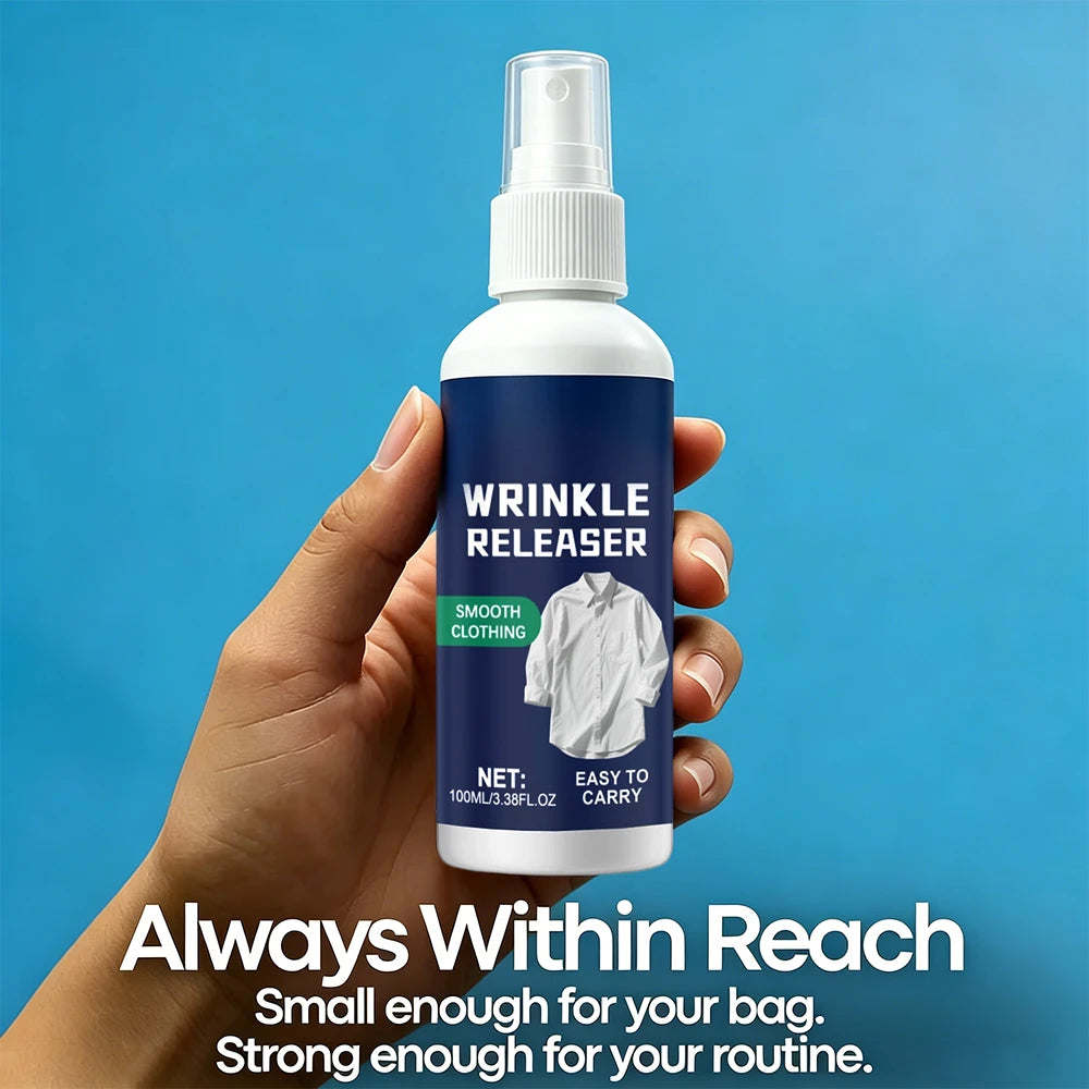 🚨 Wrinkle Release Spray — Stop Ironing & Remove Wrinkles in Seconds ✨