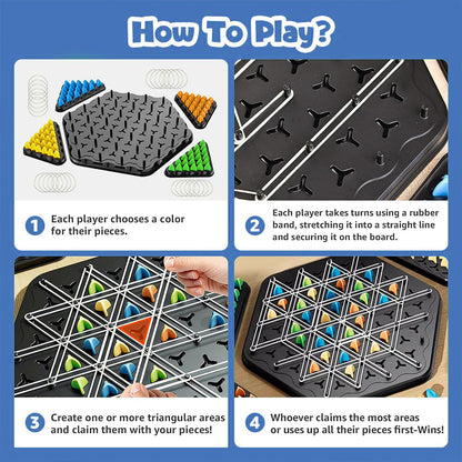 Chain Triangle Puzzle Game Strategic Brain Builder for Kids & Adults