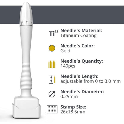 Titanium Microneedle Derma Stamp - Derma Roller Alternative