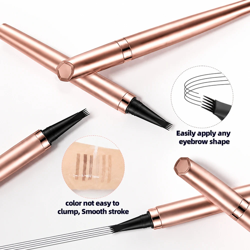 🖌️ Waterproof Micro-Fork Brow Pencil – Natural Hair-Like Brows
