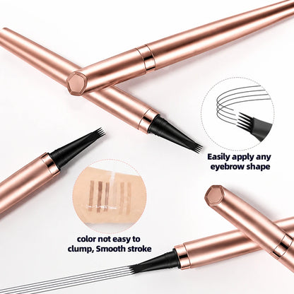 🖌️ Waterproof Micro-Fork Brow Pencil – Natural Hair-Like Brows