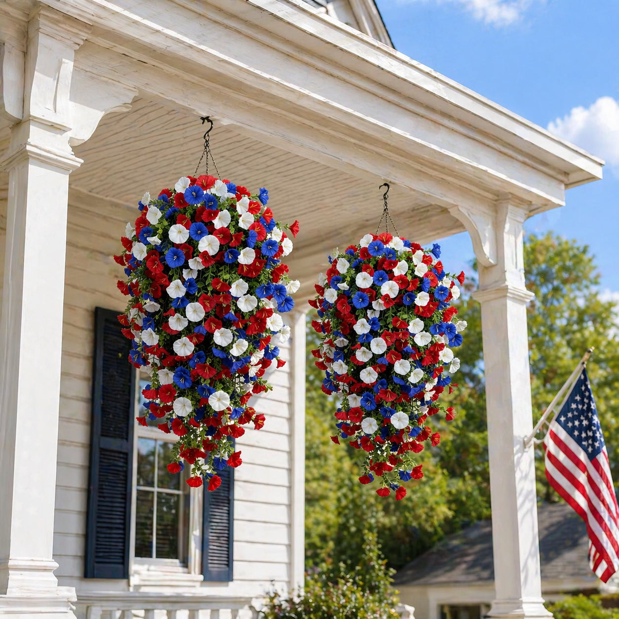 Morning Glory Vines - 4th of July Decor