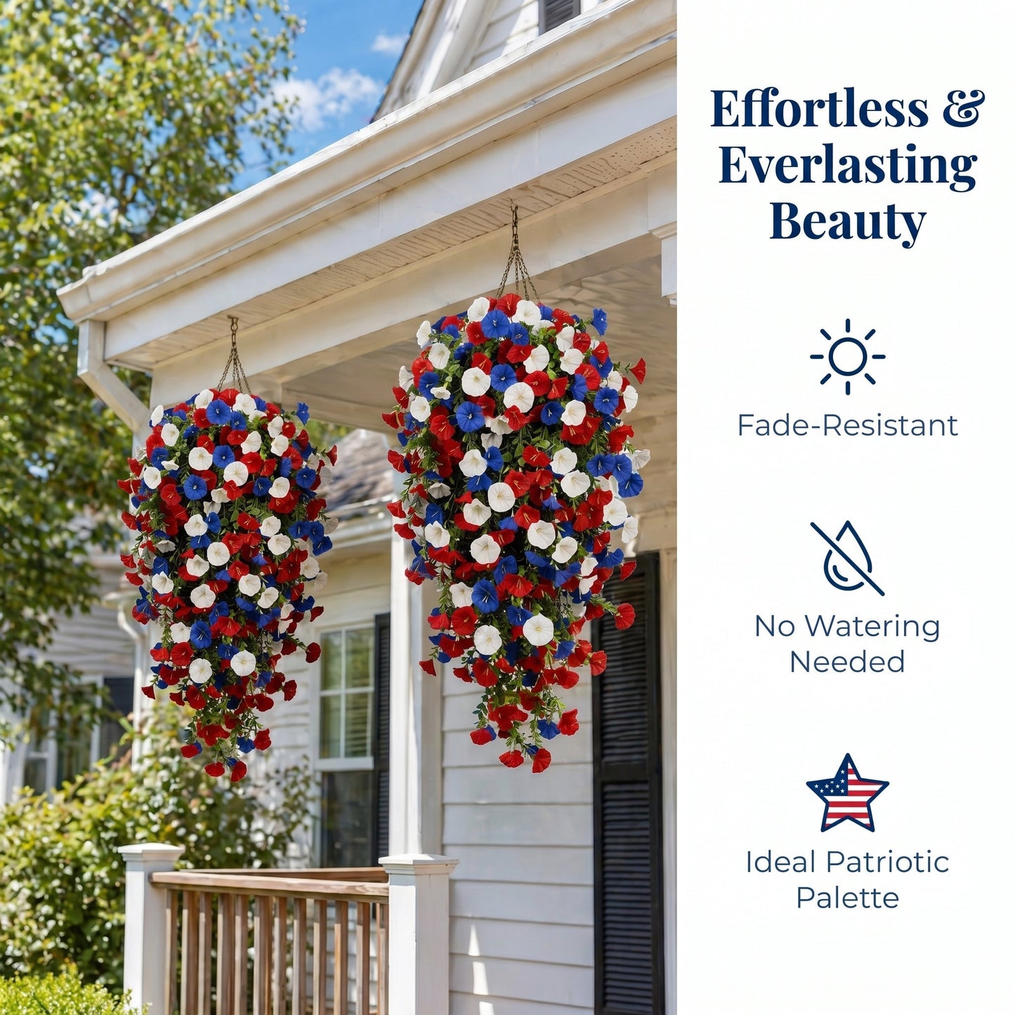 Morning Glory Vines - 4th of July Decor