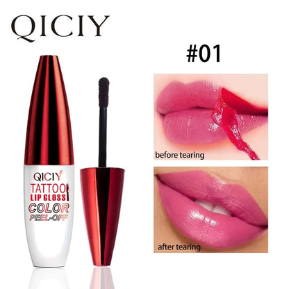 🌟Last Day 49% OFF🔥Tattoo Lip Gloss Set – 4 Colors, Hydrating Shine