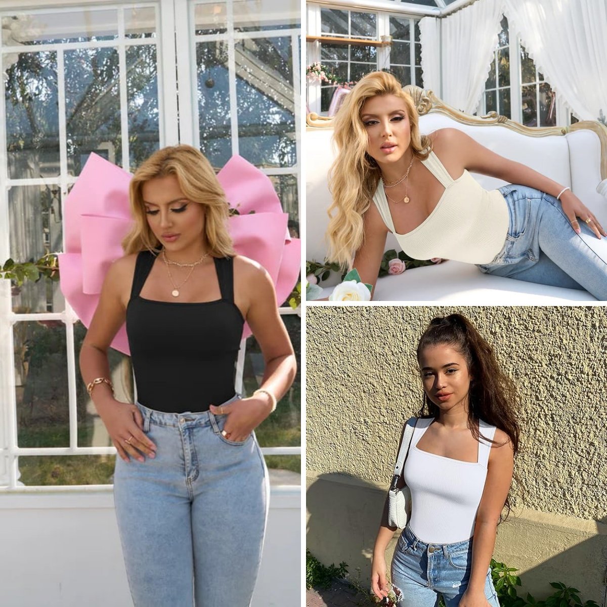🔥Hot Sale✨Sleeveless Tank Tops Bodysuits🩱