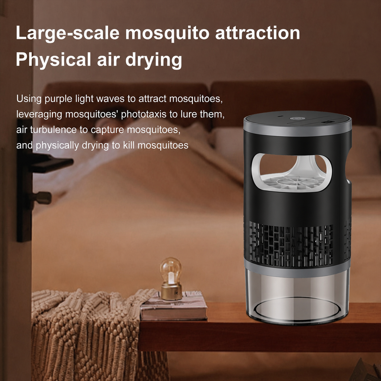 USB Mosquito Killer Lamp Pro Powerful Suction Trap Chemical Free Silent Protection