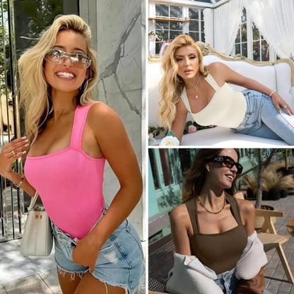 🔥Hot Sale✨Sleeveless Tank Tops Bodysuits🩱