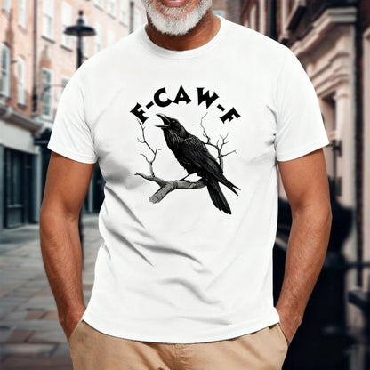 Make a Statement Without Saying a Word! 😜🐦‍⬛🔥Humorous Crow Graphic T-Shirt – Say It With a Caw!