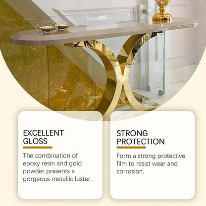 ✨ Lasting Protection Water-Based Weather-Resistant Gold Paint