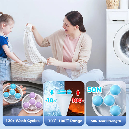 Floating Lint Mesh Bag Reusable Hair Lint Catcher Washing Machine Drain