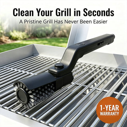 Cordless Electric BBQ Grill Brush Fast Grease Cleaning No Scrubbing Portable Rechargeable Grill Cleaner Tool
