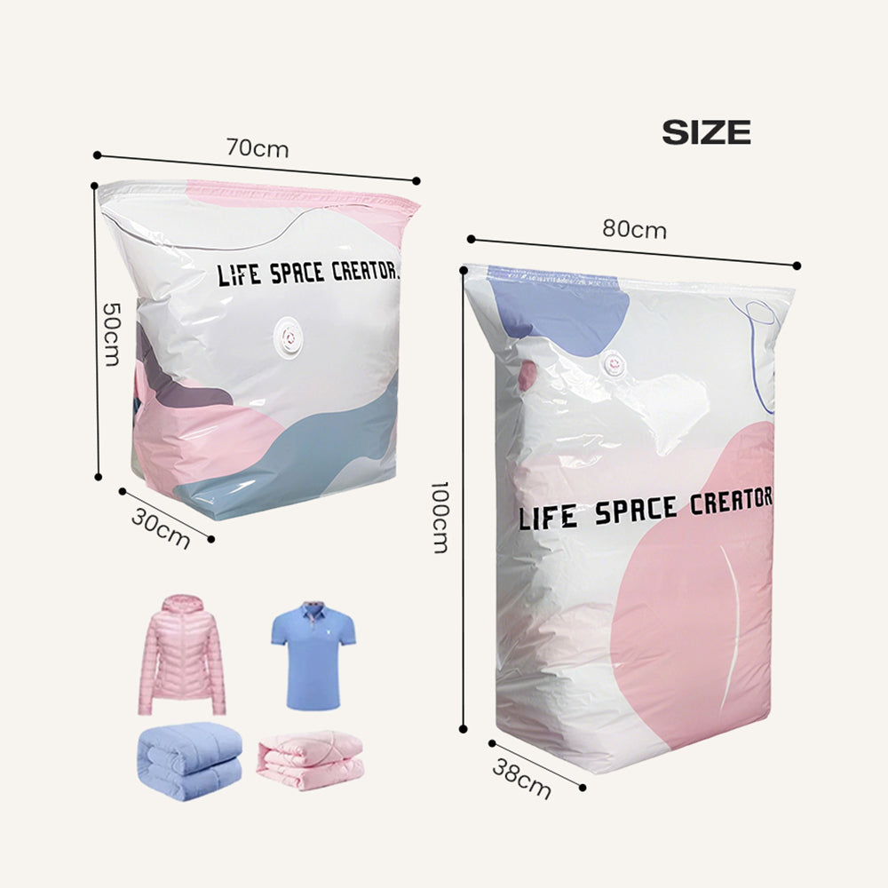 No-Pump Vacuum Storage Bags