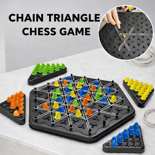 Chain Triangle Puzzle Game Strategic Brain Builder for Kids & Adults