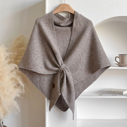 ❤️Your Everyday Elegance, Woven in Wool💕Women's Solid Color Wool Blend Shawl☁️