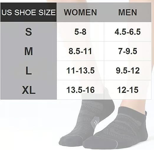 🧦 Unisex No-Show Socks – Non-Slip, Breathable & Perfect for Sports