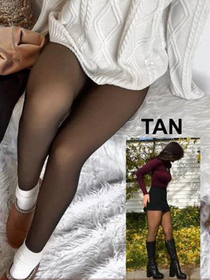 ⏰Winter limited time sale 🦵MAGIC Bare-Leg Look Fleece Lined Tights☁️