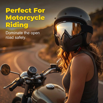 Detachable Full Face Goggle Mask