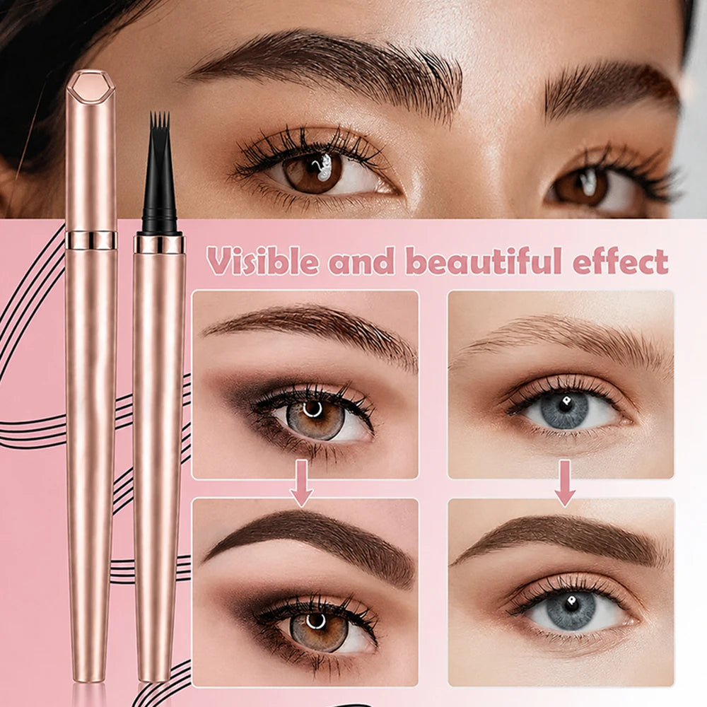 🖌️ Waterproof Micro-Fork Brow Pencil – Natural Hair-Like Brows