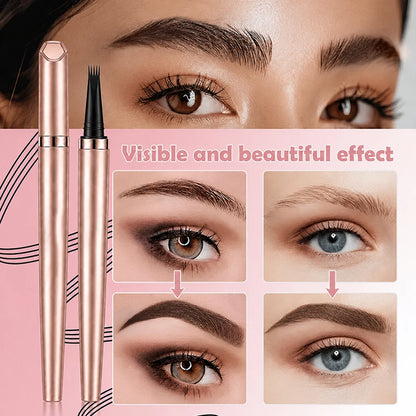 🖌️ Waterproof Micro-Fork Brow Pencil – Natural Hair-Like Brows