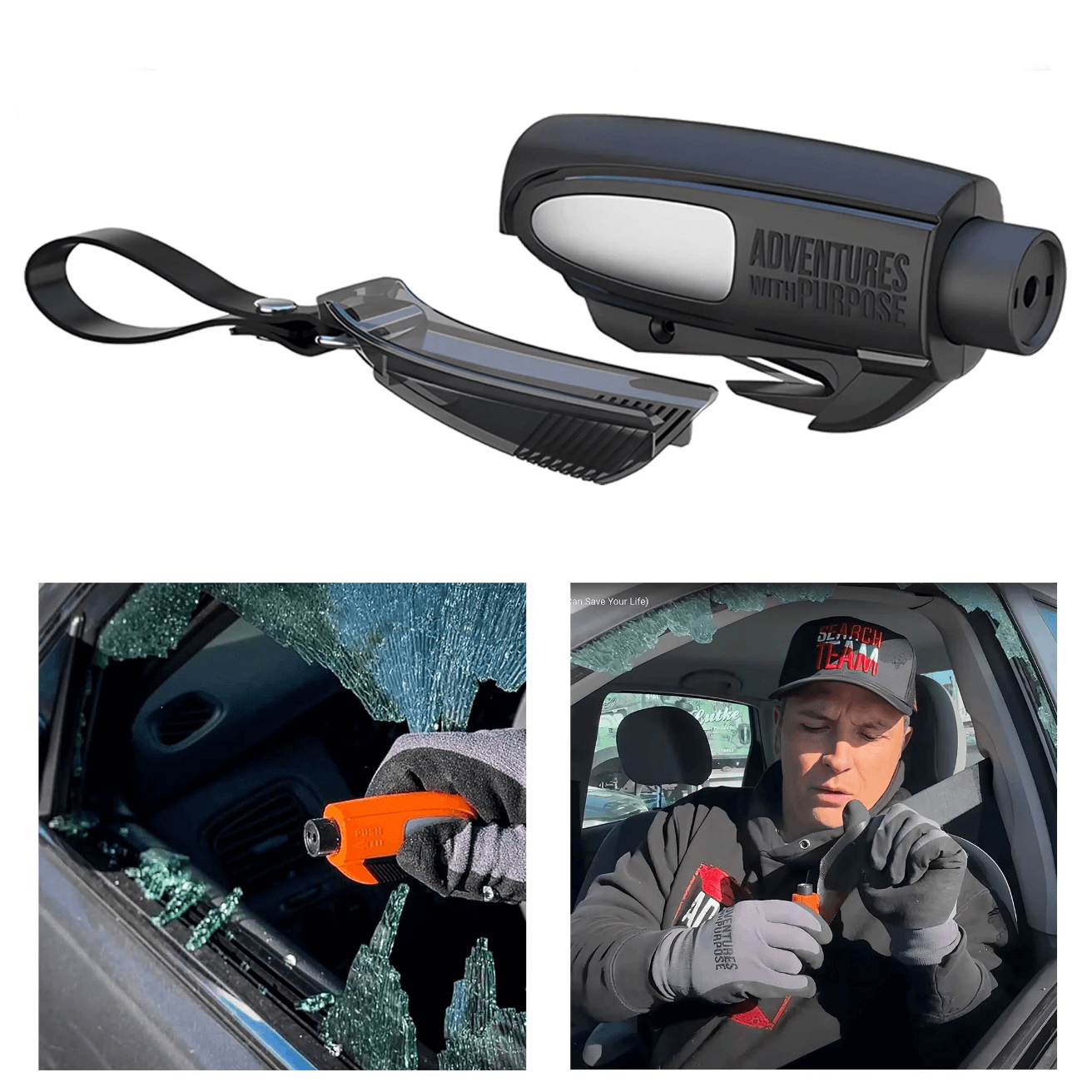 🏆Summer Promotion🔥2-in-1 Emergency Window Breaker & Seatbelt Cutter