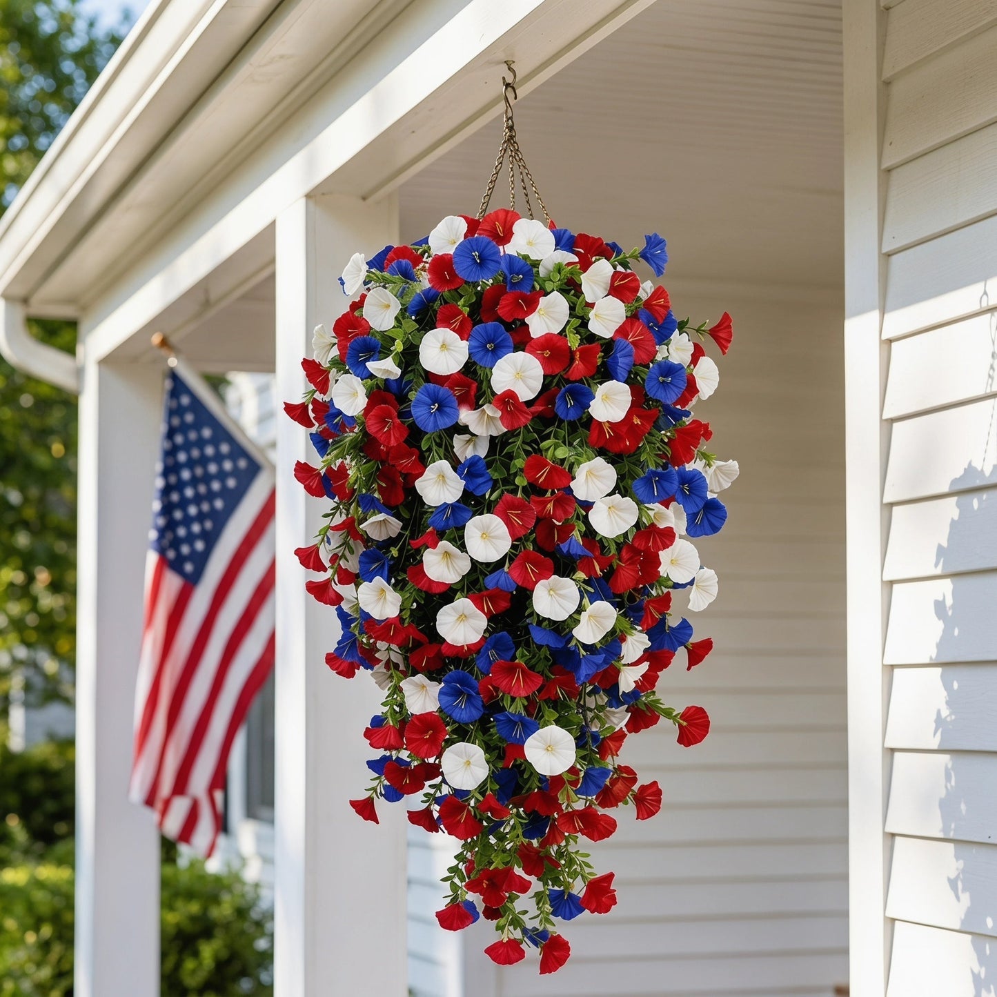 Morning Glory Vines - 4th of July Decor