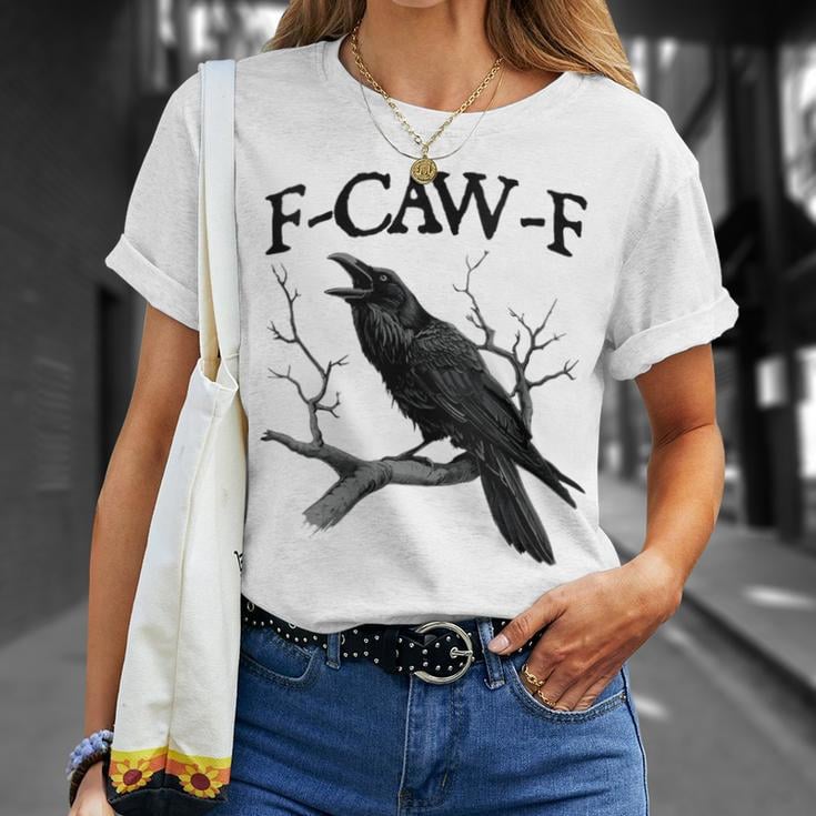 Make a Statement Without Saying a Word! 😜🐦‍⬛🔥Humorous Crow Graphic T-Shirt – Say It With a Caw!
