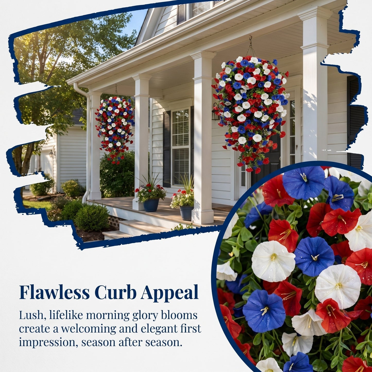Morning Glory Vines - 4th of July Decor