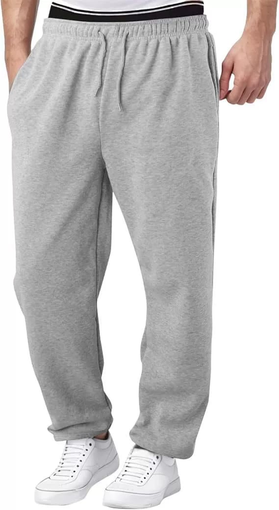 Hot Sale 49%🔥 Men's Classic Heavyweight Fleece Sweatpants with Open Bottom