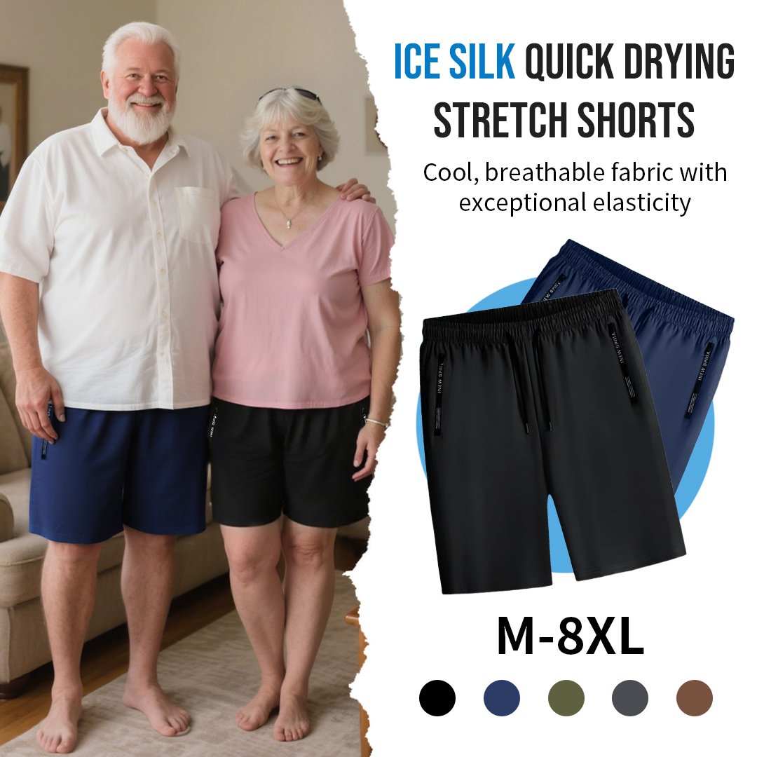 🔥Summer Promotion🧊Ice Silk Quick Drying Stretch Shorts
