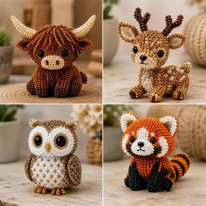Cute 3D Beaded Animal DIY Kit