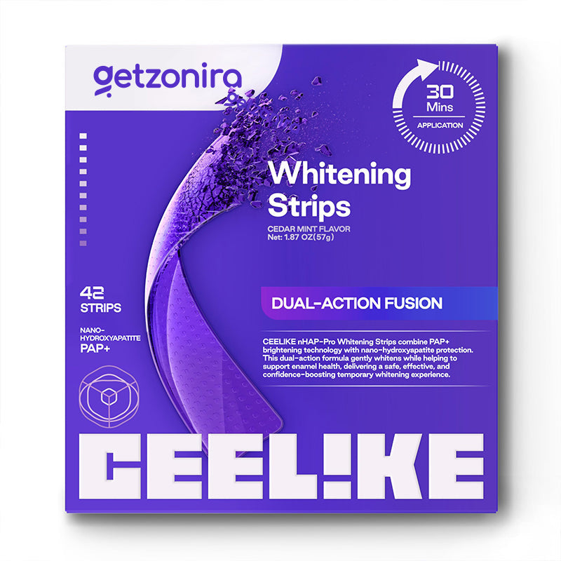 Hydroxyapatite Teeth Whitening Strips Pain-Free Enamel Safe Kit for Sensitive Teeth
