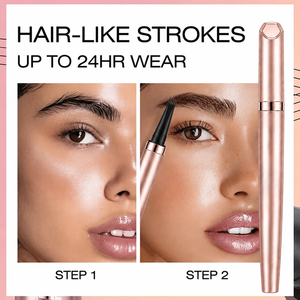 🖌️ Waterproof Micro-Fork Brow Pencil – Natural Hair-Like Brows