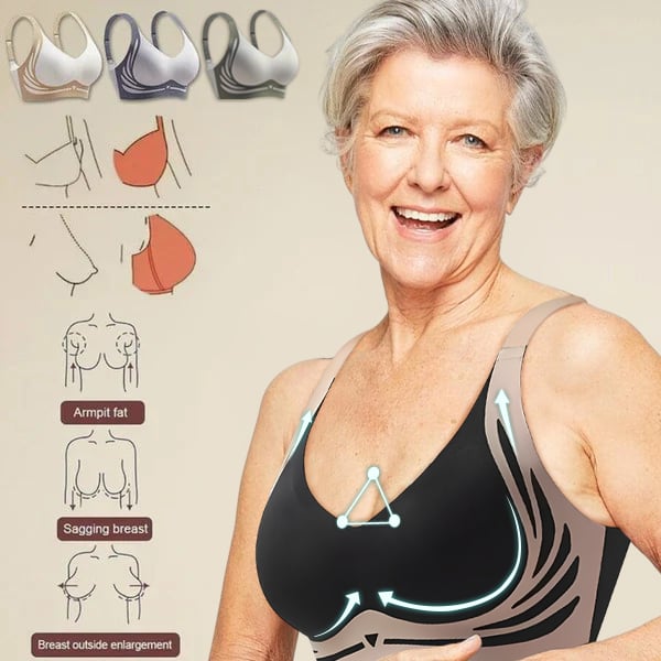 🎁Last Day Buy 1 Get 3 Packs🔥Super Firming Wire-Free Push Up Bra All-Day Comfort No More Sagging