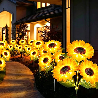 Solar Sunflower Lights – Waterproof Auto On/Off Garden Decor