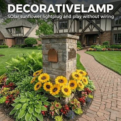 Solar Sunflower Lights – Waterproof Auto On/Off Garden Decor