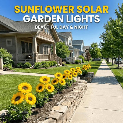 Solar Sunflower Lights – Waterproof Auto On/Off Garden Decor