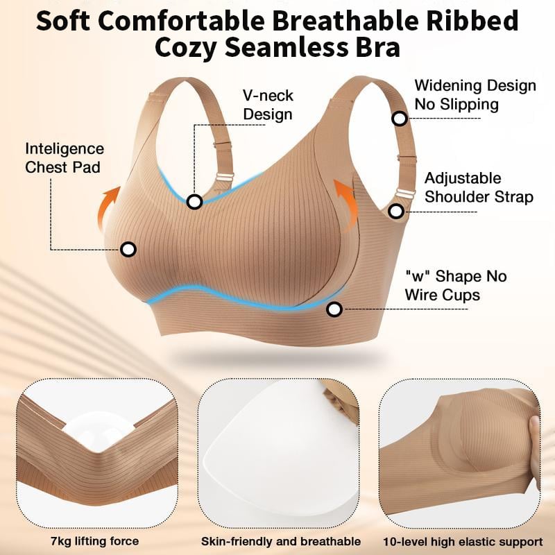 🏆Last Day Buy 1 Get 3 Packs(Each only £6.66) 🔥 Super firming bra | Wire-free push-up bra 👍Brand-new upgrade to eliminate breast sagging