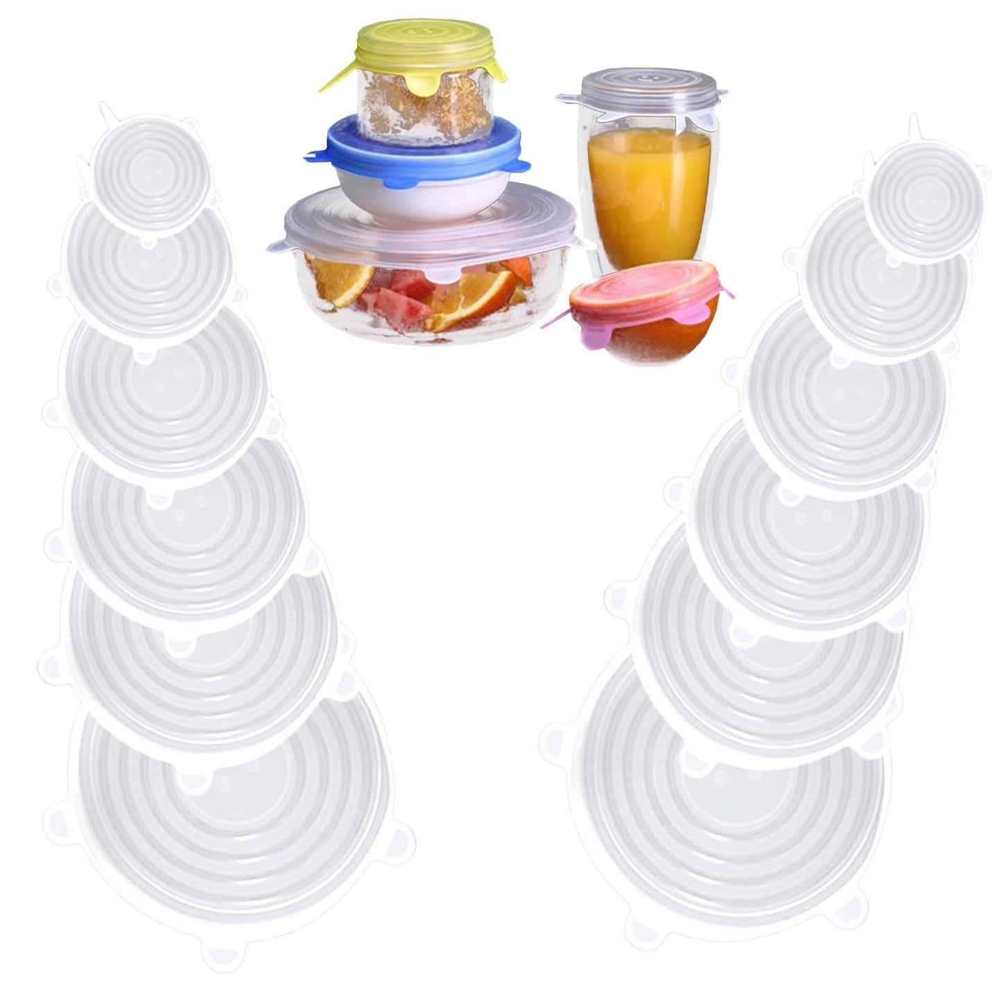 🔥Hot Sale 49%🔥Silicone Cover Stretch Lids Reusable Airtight Food Wrap Covers