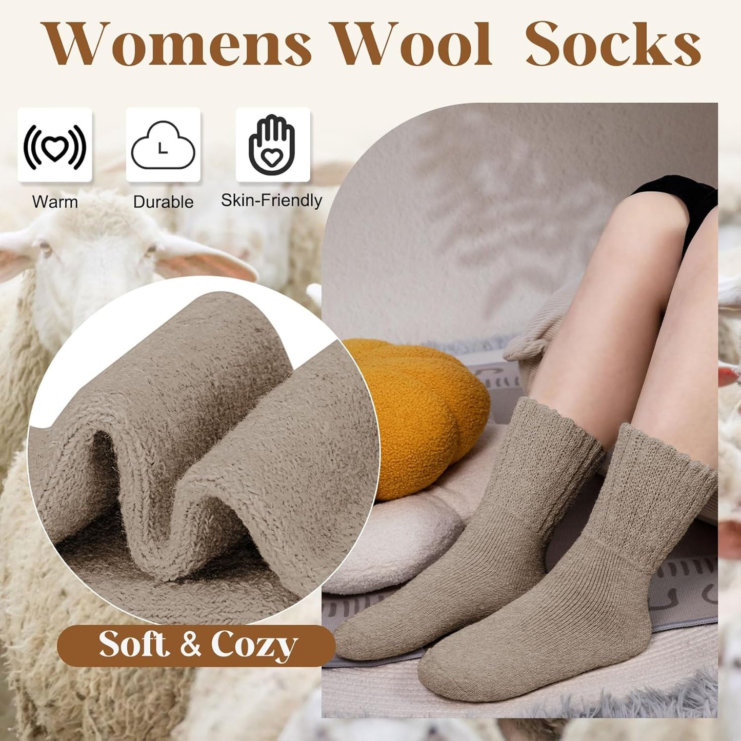 🔥Hot Sale 49%🔥5 Pairs Women's Solid Mid-calf Socks